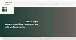 Desktop Screenshot of greenfield-partners.com
