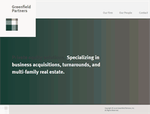 Tablet Screenshot of greenfield-partners.com